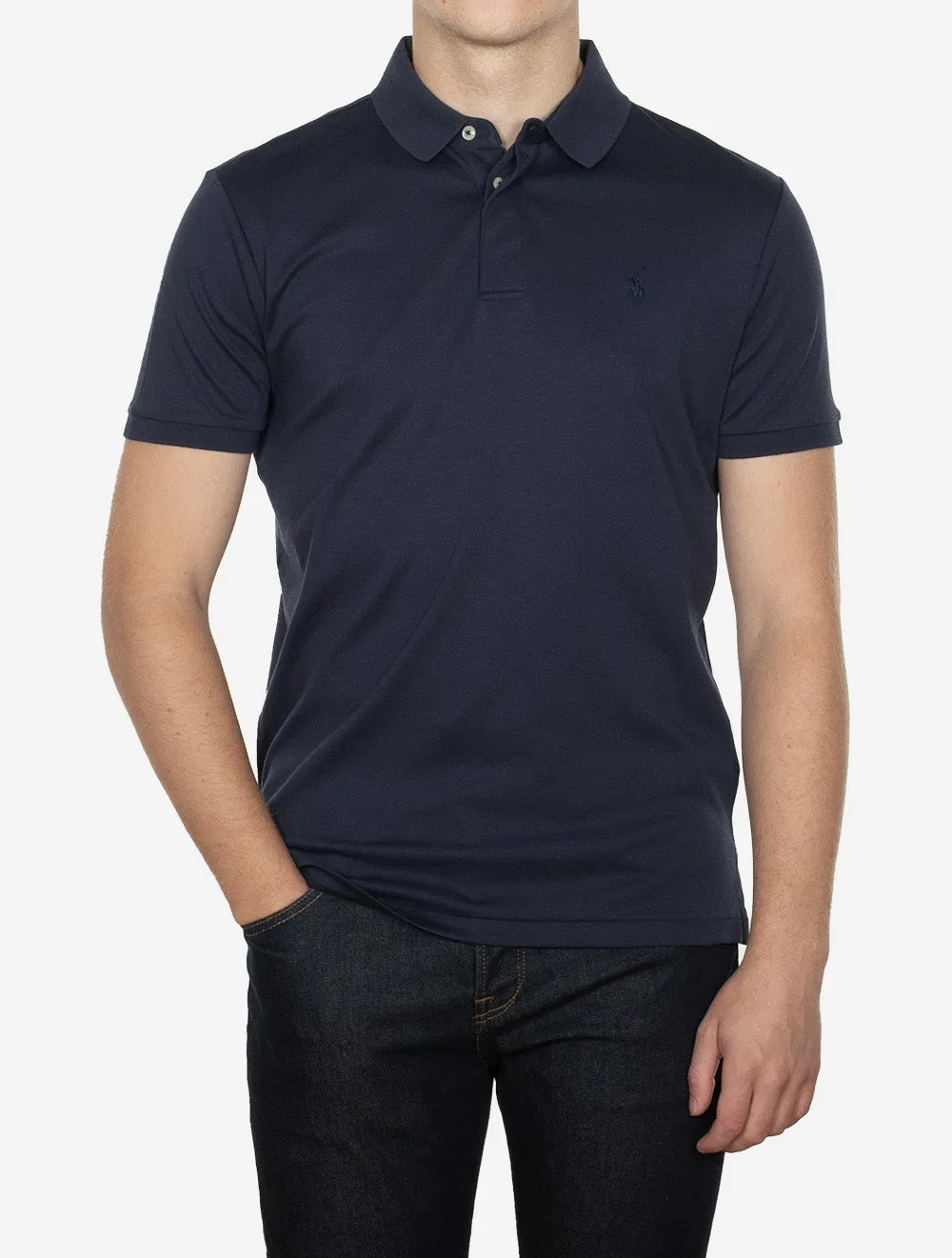 Soft Cotton Polo Shirt Cruise Navy