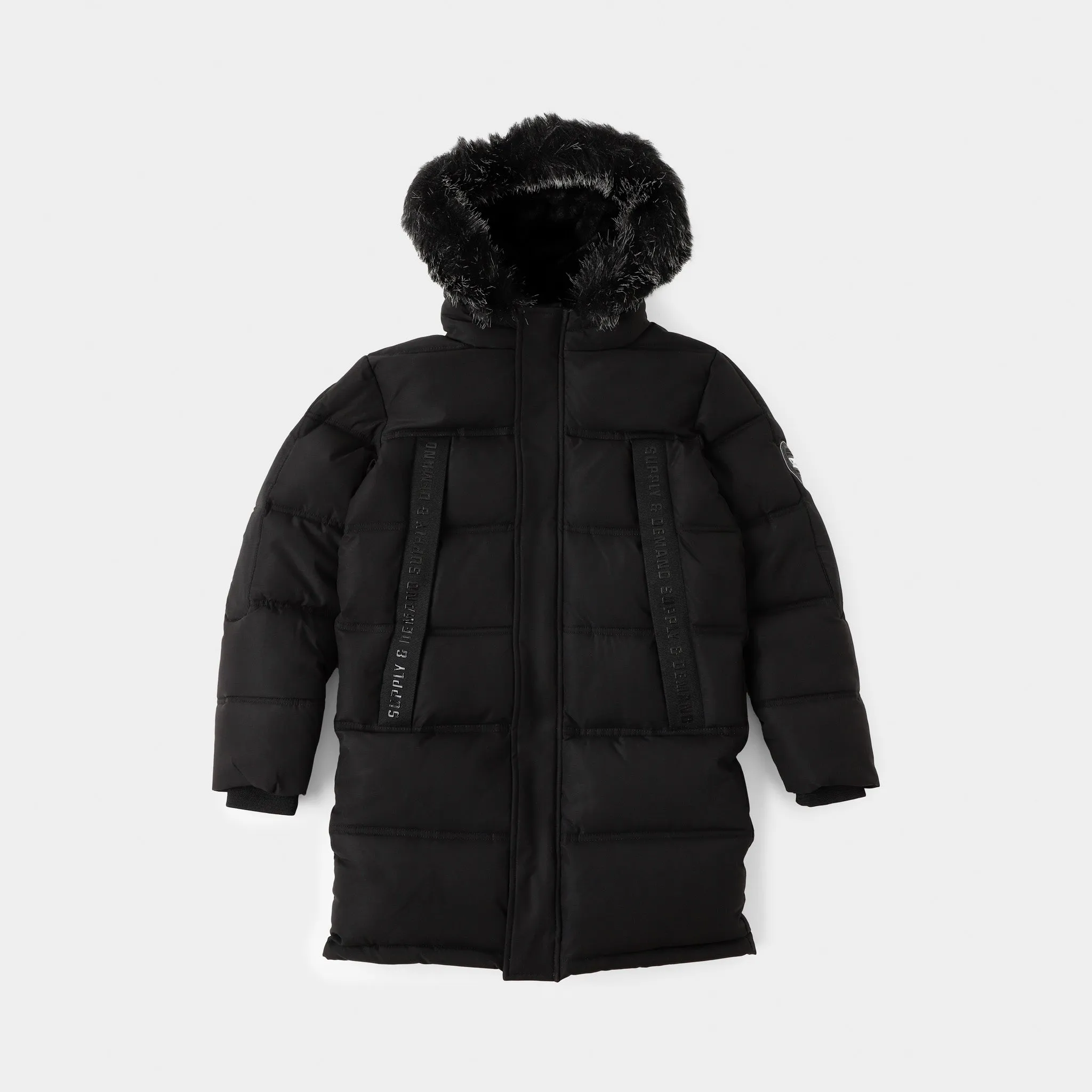 Supply & Demand Juniors' Combust Parka / Black