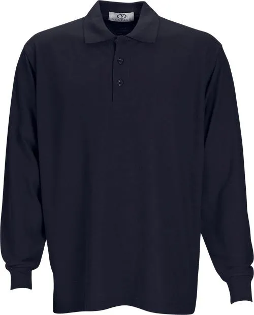 Vantage Long Sleeve Soft-Blend Double-Tuck Pique Polo