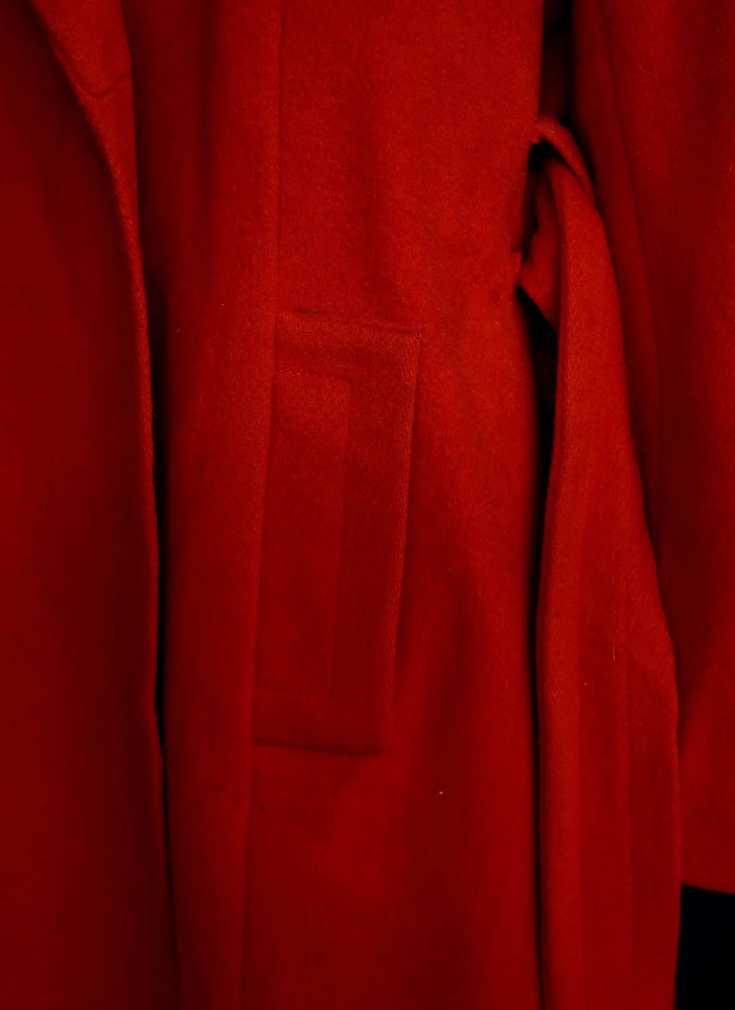 Vintage 1970s Red Wool Coat